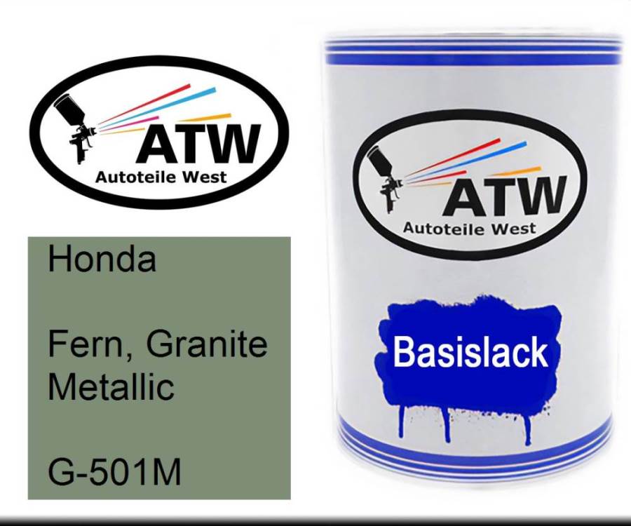 Honda, Fern, Granite Metallic, G-501M: 500ml Lackdose, von ATW Autoteile West.